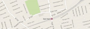 Map of East London E12